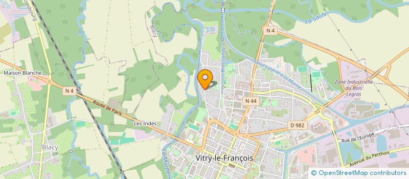 localisation de l'entreprise CLERION à VITRY-LE-FRANCOIS