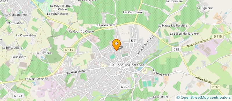localisation de l'entreprise CLERIVET AGENT COMMERCIAL à LE LOROUX-BOTTEREAU