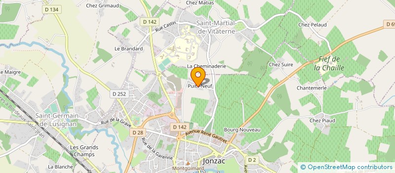 localisation de l'entreprise CLERJAUD ET FILS à JONZAC