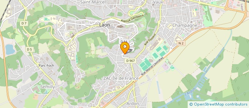 localisation de l'entreprise CLERJOT à LAON