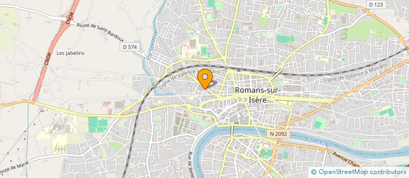 localisation de l'entreprise CLERMA à ROMANS-SUR-ISERE