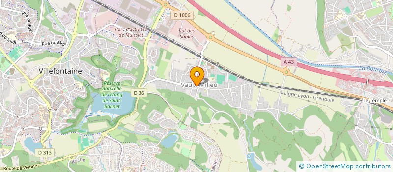 localisation de l'entreprise CLERMETAL  VAULX-MILIEU