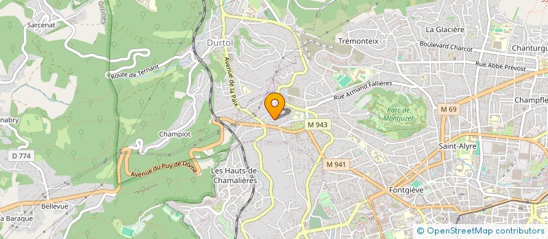 localisation de l'entreprise CLERMONT AUTOMATIQUE LOCATION à CLERMONT-FERRAND