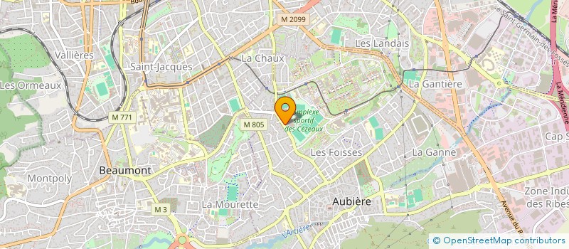 localisation de l'entreprise CLERMONT AUVERGNE ATHLETISME  AUBIERE