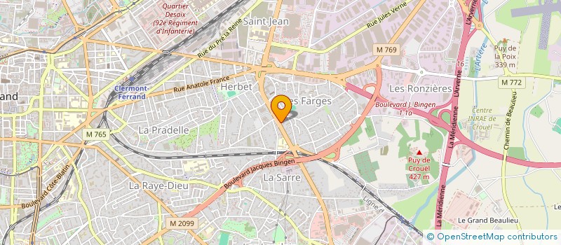 localisation de l'entreprise CLERMONT BCD  CLERMONT-FERRAND