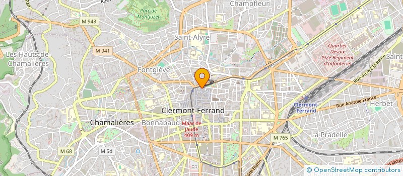 localisation de l'entreprise CLERMONT COMMUNICATION NOSTALGIE  CLERMONT-FERRAND