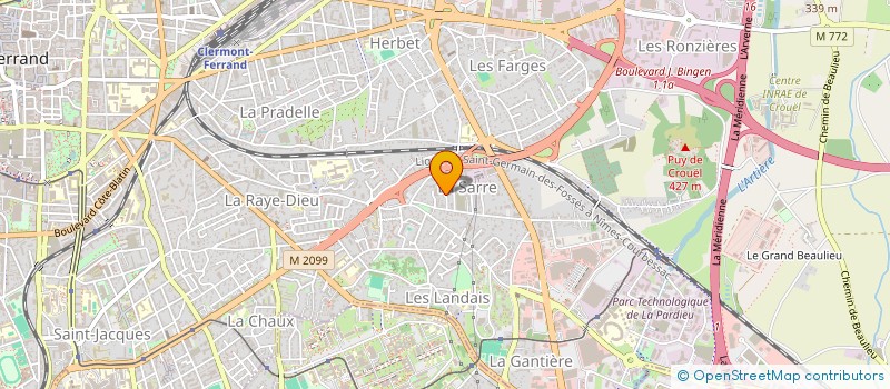 localisation de l'entreprise CLERMONT INVESTISSEMENT PATRIMOINE RIGOULET ODOUL  CLERMONT-FERRAND