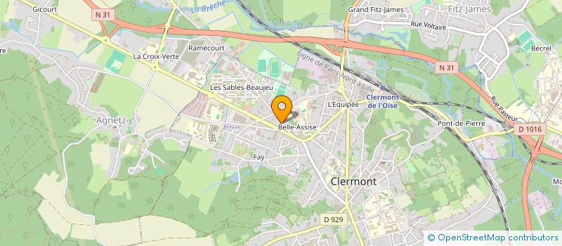 localisation de l'entreprise CLERMONT KINE  CLERMONT