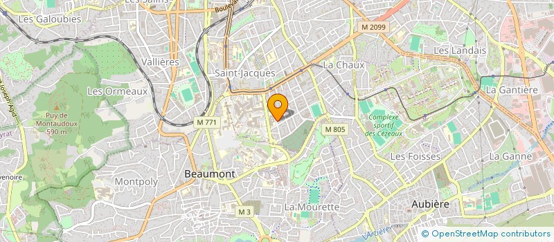 localisation de l'entreprise CLERMONT OUTRE-MER  CLERMONT-FERRAND