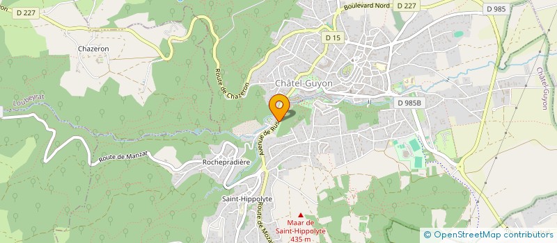 localisation de l'entreprise CLERMONT SPORTS MEDIA  CHATEL-GUYON