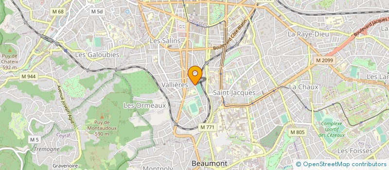 localisation de l'entreprise CLERMONT UNIVERSITE CLUB  CLERMONT-FERRAND