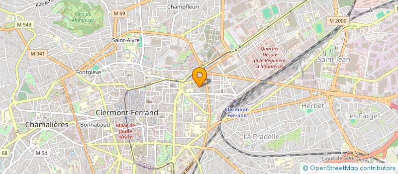 localisation de l'entreprise CLERMONTROSEE  CLERMONT-FERRAND