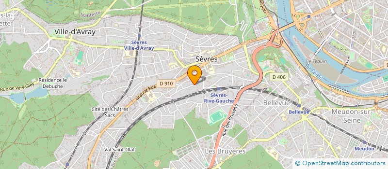 localisation de l'entreprise CLERMOUNT à SEVRES