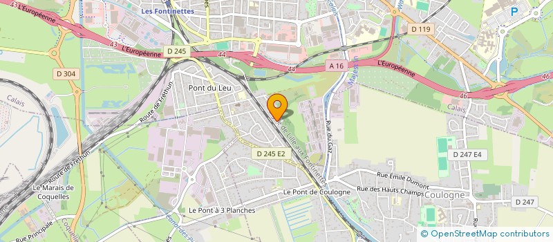 localisation de l'entreprise CLEROQUEN  CALAIS