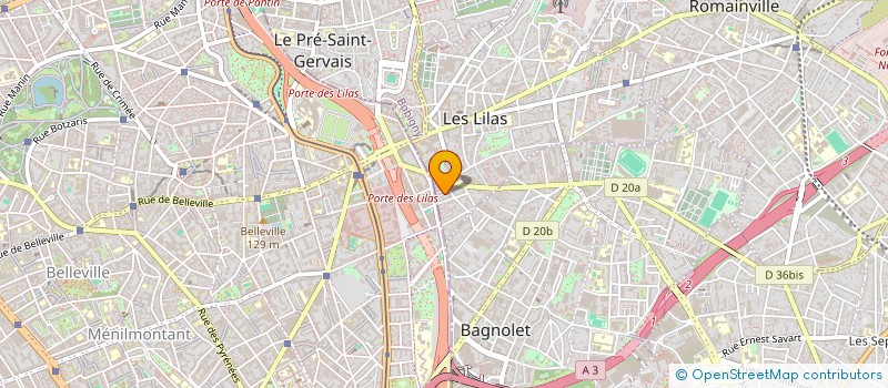 localisation de l'entreprise CLEROUL à LES LILAS