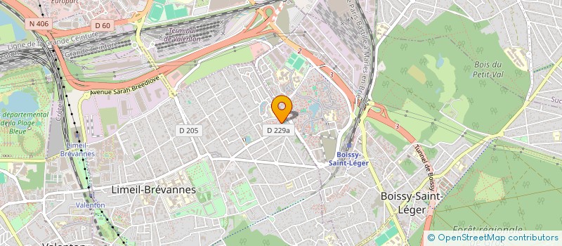 localisation de l'entreprise CLERVEAU ENTREPRISE  LIMEIL-BREVANNES