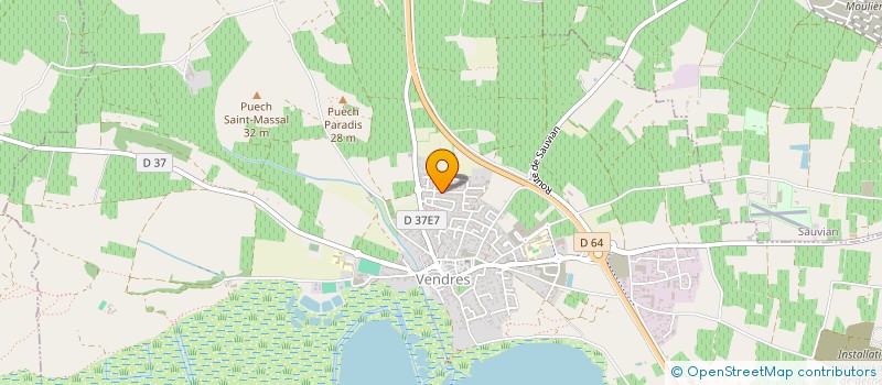 localisation de l'entreprise CLES D'ICI  VENDRES