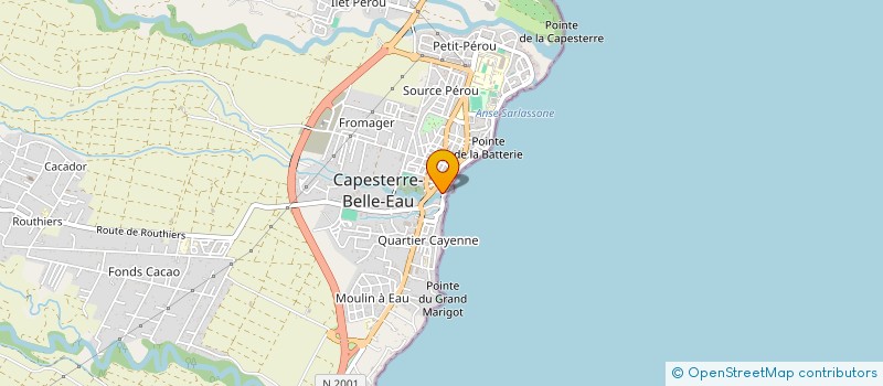 localisation de l'entreprise CLES SERVICES & LOCATION DE VOITURES à CAPESTERRE-BELLE-EAU