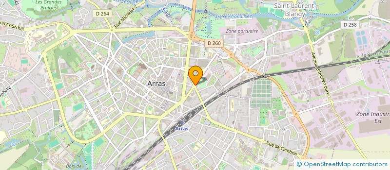 localisation de l'entreprise CLESSAD à ARRAS