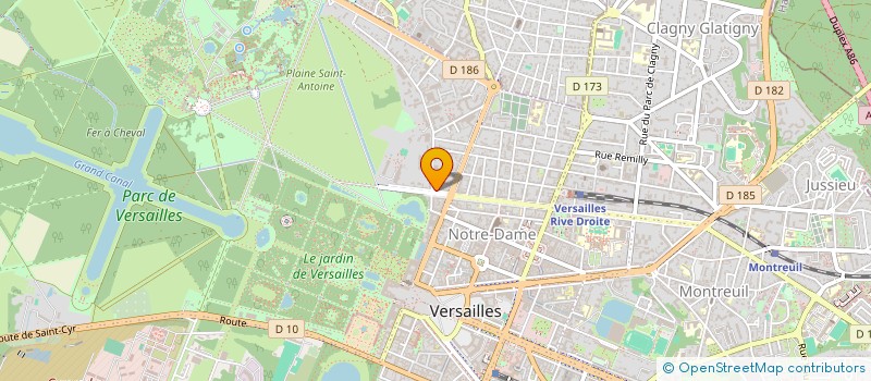 localisation de l'entreprise CLESTA à VERSAILLES