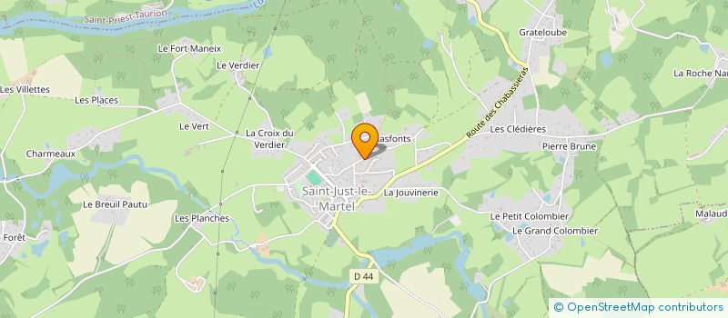 localisation de l'entreprise CLETISOLATION à SAINT-JUST-LE-MARTEL