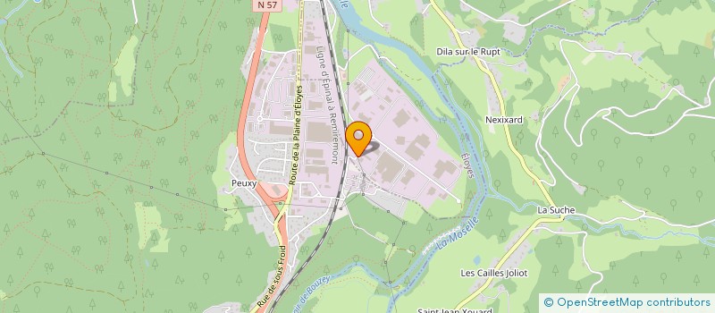 localisation de l'entreprise CLEURIE - AUGIER à SAINT-NABORD