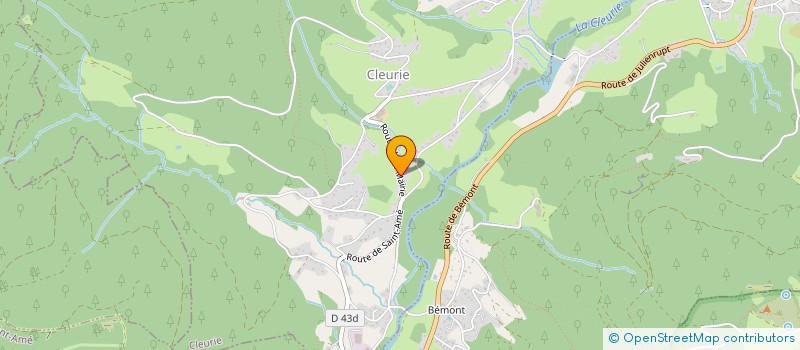 localisation de l'entreprise CLEURIE-SYTHI  CLEURIE