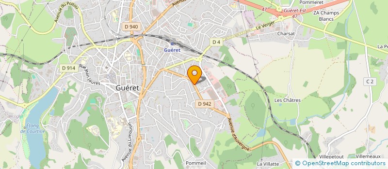 localisation de l'entreprise CLEVACANCES CREUSE à GUERET