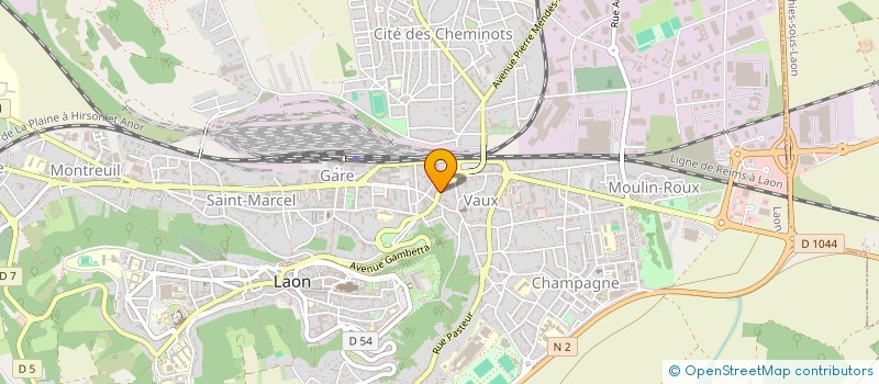 localisation de l'entreprise CLEVAL à LAON