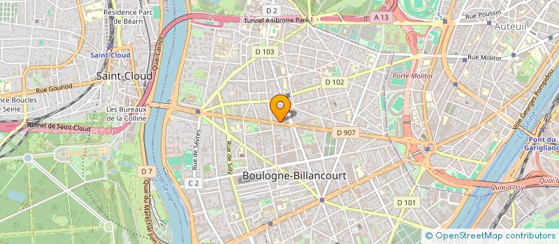 localisation de l'entreprise CLEVER ONE à BOULOGNE-BILLANCOURT
