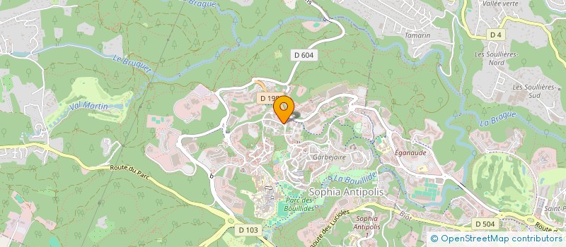 localisation de l'entreprise CLEVERADE à VALBONNE