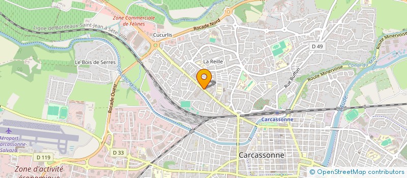 localisation de l'entreprise CLEVIBEL à CARCASSONNE