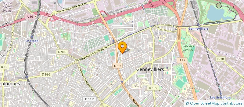 localisation de l'entreprise CLEVING MANAGEMENT à GENNEVILLIERS