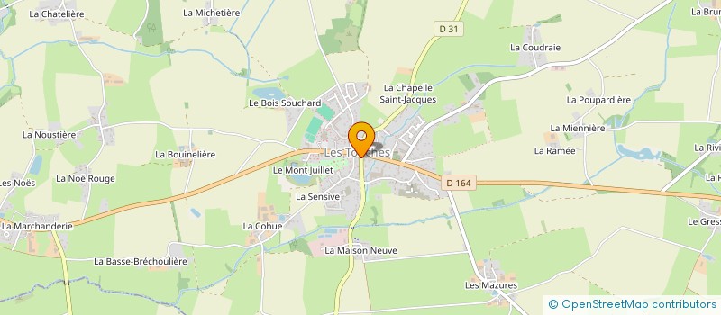 localisation de l'entreprise CLEVISTYL COIFFURE  LES TOUCHES