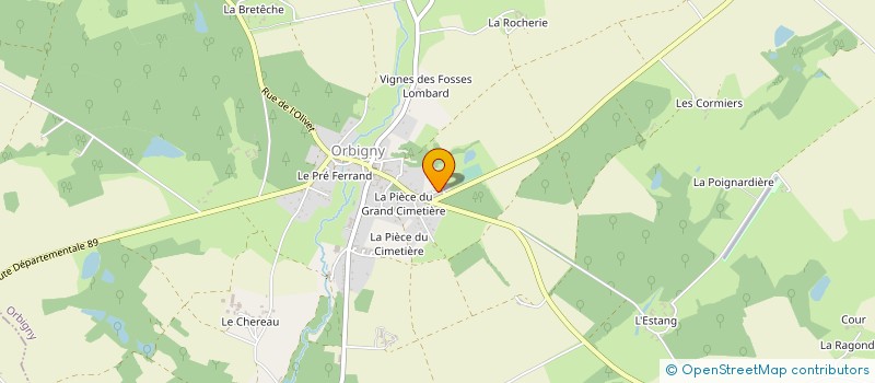 localisation de l'entreprise CLEYA à ORBIGNY