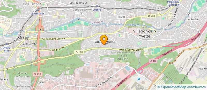 localisation de l'entreprise CLEZIANET à VILLEBON-SUR-YVETTE