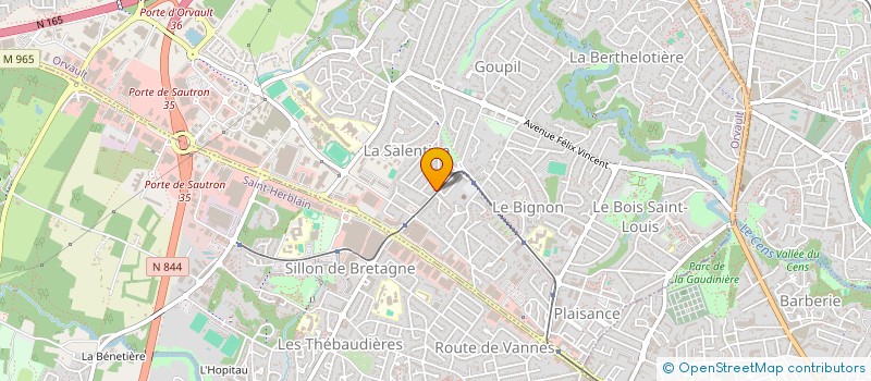 localisation de l'entreprise CLF à ORVAULT