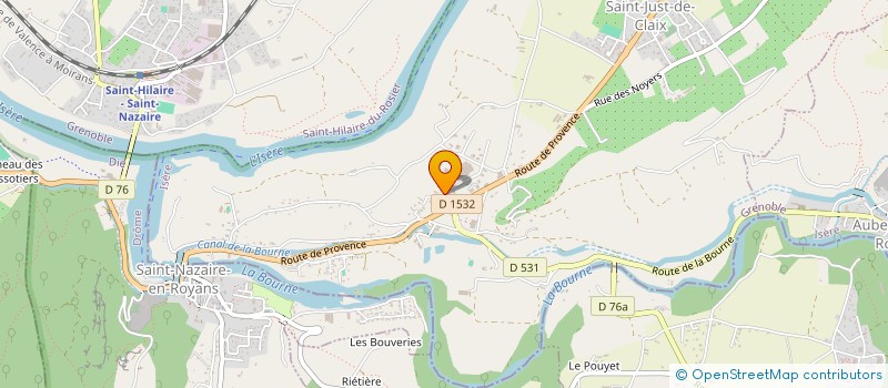 localisation de l'entreprise CLF  SAINT-JUST-DE-CLAIX