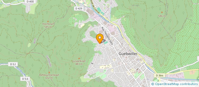 localisation de l'entreprise CLF GOUDEY  GUEBWILLER