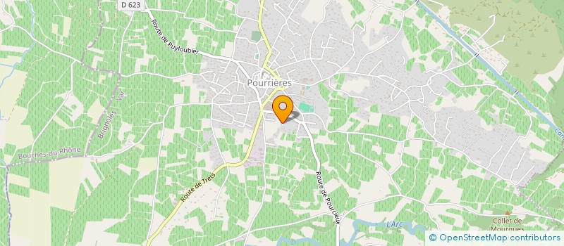 localisation de l'entreprise CLF HABITAT à POURRIERES