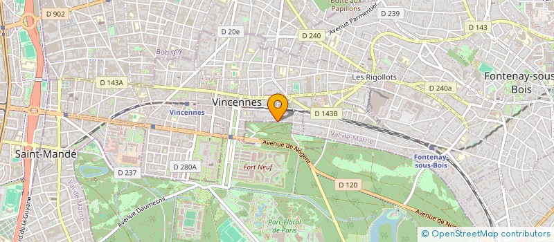 localisation de l'entreprise CLFB CONSEIL à VINCENNES