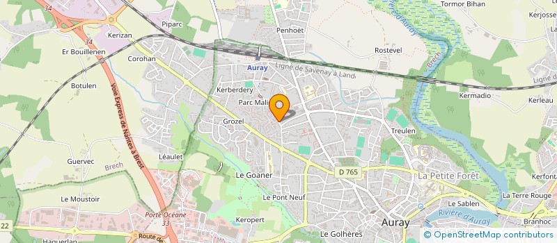 localisation de l'entreprise CLFI PARTNERS à AURAY