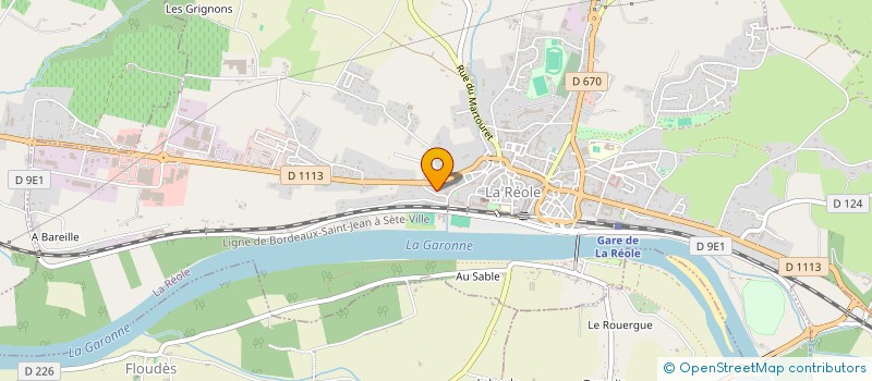 localisation de l'entreprise CLG  LA REOLE