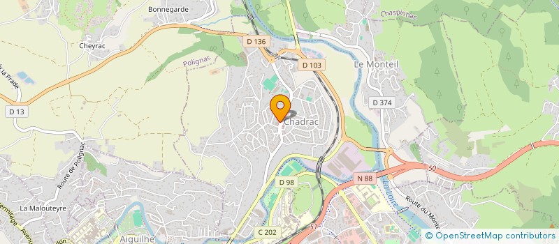 localisation de l'entreprise CLG  CHADRAC