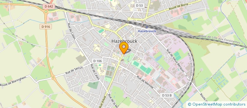 localisation de l'entreprise CLG  HAZEBROUCK