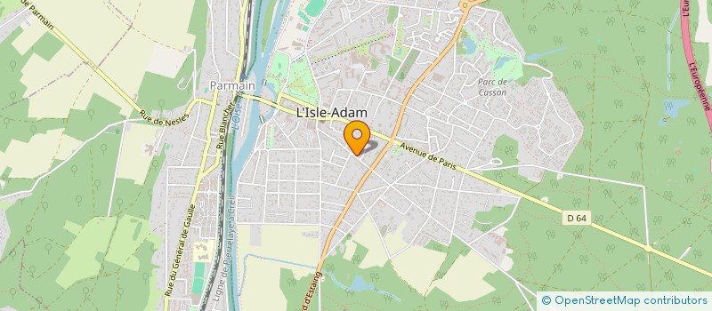 localisation de l'entreprise CLG BATIMENT  L'ISLE-ADAM