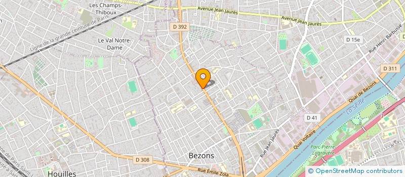 localisation de l'entreprise CLG HOLDING à BEZONS