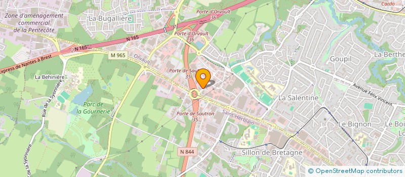 localisation de l'entreprise CLG INVESTISSEMENTS à ORVAULT