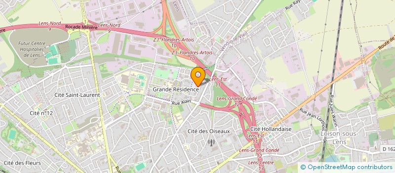 localisation de l'entreprise CLGR VIVRE ENSEMBLE  LENS