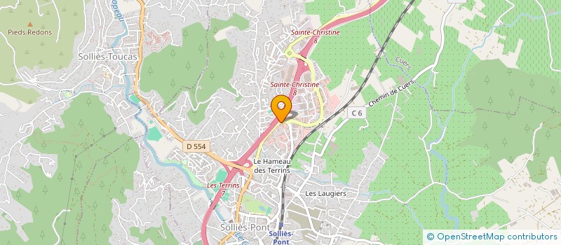 localisation de l'entreprise CLH à SOLLIES-PONT